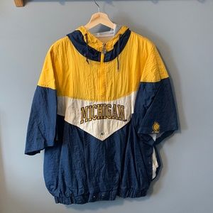 Shortsleeved Michigan Wolverines Windbreaker